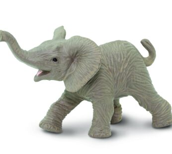 Safari Ltd. African Elephant Baby Figurine – Lifelike 3.5″ Model Figure – Educational Toy