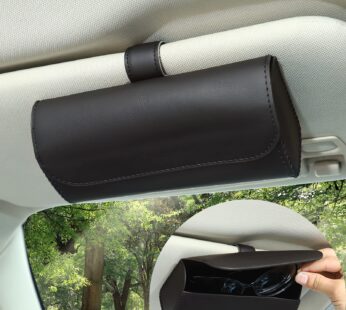 Accmor Sunglasses Holder for Car Sun Visor, Auto Eyeglasses Organizer Box, Vehicle Visor A