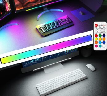 ABCidy Under Monitor Light Bar, RGB Screenbar Light Desk Lamp Computer, Dimmable LED with