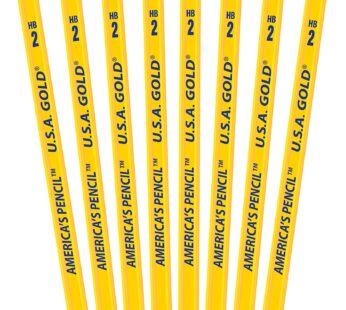 The Write Dudes U.S.A. Gold Pencils