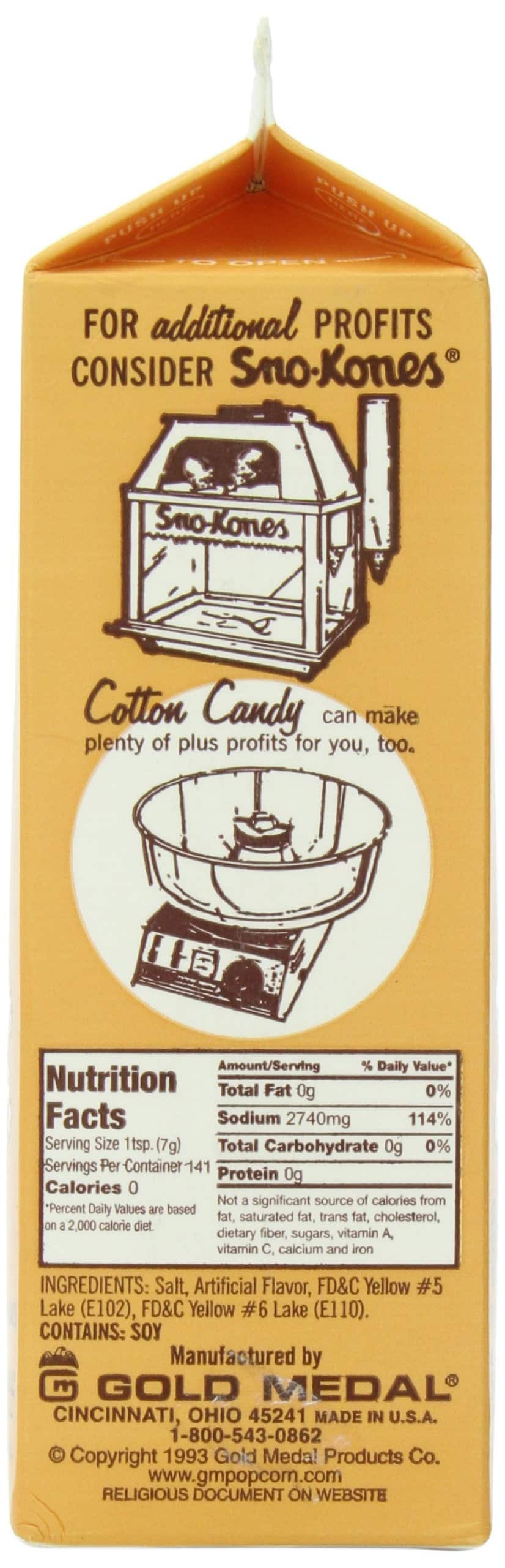 Gold Medal Prod. 2045 Flavacol Seasoning Popcorn Salt 35oz. - Image 4