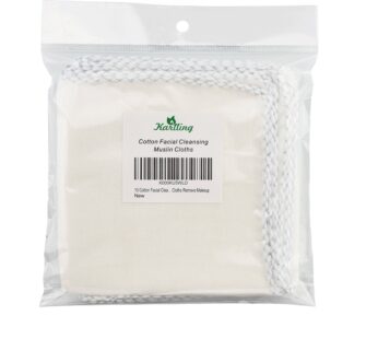 Karlling 10 Cotton Facial Cleansing Muslin Cloths Makeup Remover Wipes