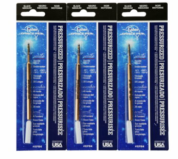 Fisher SPR4 Space Pen Pressurized Ballpoint Ink Refill, Medium Point, Pack of 3, Black Ink
