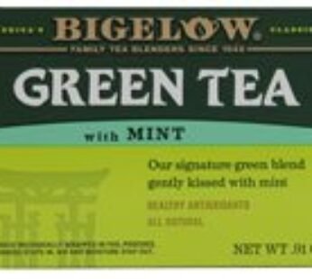 Bigelow Tea Green Tea – with Mint – Case of 6 – 20 BAG