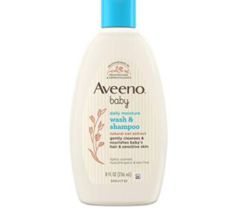 Aveeno Baby Wash & Shampoo for Hair & Body, Tear-Free, Fresh, 8 Oz