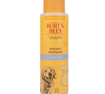 Burt’s Bees for Pets Naturally Derived Tearless Puppy Shampoo with Buttermilk – Shampoo for Dogs and Puppies – Puppy Shampoo Gentle on Skin and Fur – Cruelty Free, Made in USA, 16 Ounces
