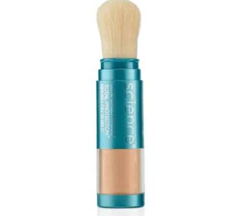 Colorescience Brush-On Sunscreen Mineral Powder for Sensitive Skin, Medium , 1 Count (Pack of 1)