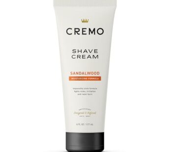 Cremo Barber Grade Sandalwood Shave Cream, Astonishingly Superior Ultra-Slick Shaving Cream for Men, Fights Nicks, Cuts and Razor Burn, 6 Fl Oz (Packaging May Vary)