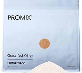 Promix Whey Protein Powder, Unflavored – 2.5lb Bulk – Grass-Fed & 100% All Natural – ?Post Workout Fitness & Nutrition Shakes, Smoothies, Baking & Cooking Recipes – Gluten-Free & Keto-Friendly