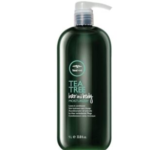 Tea Tree Hair and Body Moisturizer Leave-In Conditioner, Body Lotion, After-Shave Cream, For All Hair + Skin Types, 33.8 fl. oz.