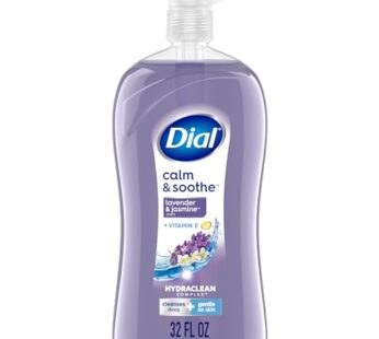 Dial Body Wash, Calm & Soothe Lavender & Jasmine Scent, 32 fl oz