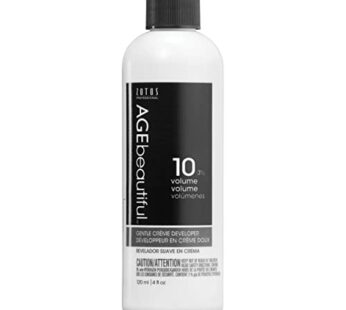 AGE beautiful 10 Volume Gentle Creme Hair Developer | For Permanent Hair Color Dyes, Toners, Lighteners | Professional Salon Coloring | Long Lasting Haircolor | 4 Fl Oz