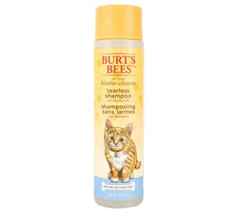 Burt’s Bees for Pets Naturally Derived Kitten Tearless Shampoo with Buttermilk, Cat Shampoo, Kitten Shampoo for Cats – Cat Grooming Supplies, Cat Bath Supplies, 10 Fl Oz