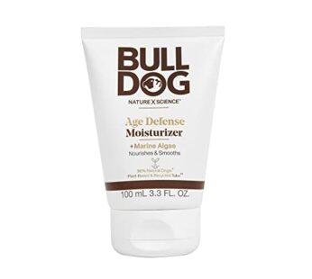 BULLDOG Mens Skincare and Grooming Face Moisturizer Age Defense, 3.3 Fluid Ounce