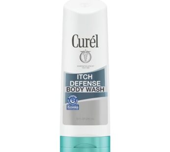 Curel Itch Defense Calming Daily Cleanser, Body Wash, Soap-free Formula, for Dry, Itchy Skin, 10 oz, with Hydrating Jojoba and Olive Oil