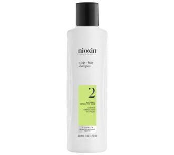 Nioxin Scalp + Hair Thickening System 2 Shampoo, For Natural Hair with Progressed Thinning, 10.1 fl oz (Packaging May Vary)