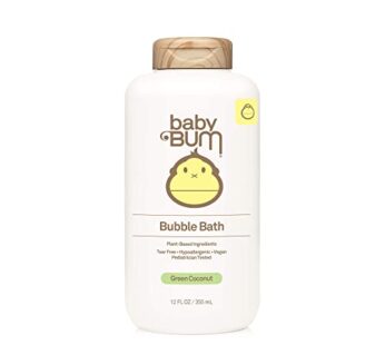 Baby Bum Bubble Bath | Tear Free Foaming Bubble Bath for Sensitive Skin with White Ginger| Natural Fragrance | Gluten Free and Vegan | 12 FL OZ