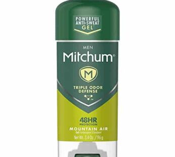 Mitchum Advanced Gel Anti-Perspirant & Deodorant, Mountain Air 3.4 oz (Pack of 3)