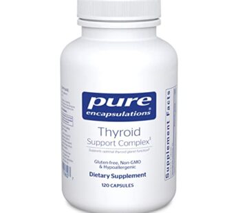 Pure Encapsulations Thyroid Support Complex – Supports Thyroid Health* – Antioxidant Infusion – with Ashwagandha & Iodine – Non-GMO & Vegetarian – 120 Capsules