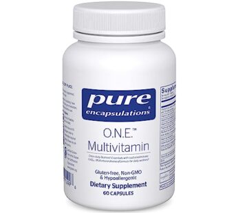 Pure Encapsulations O.N.E. Multivitamin – Once Daily Multivitamin with Antioxidant Complex Metafolin, CoQ10, and Lutein to Support Vision, Cognitive Function, and Cellular Health* – 60 Capsules