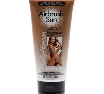 Sally Hansen Airbrush Legs, Gradual Tanning Lotion Light to Medium 5.9 Oz