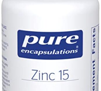 Pure Encapsulations Zinc 15 mg – Zinc Picolinate Supplement for Immune System Support, Growth & Development – for Wound Healing – with Premium Zinc Picolinate – 180 Capsules
