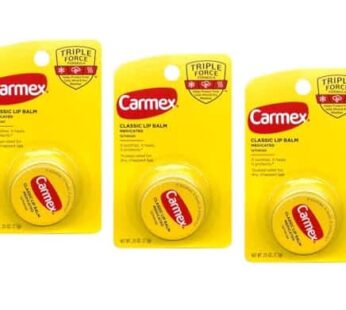 Carmex Classic Lip Balm Medicated, 0.25 oz (Pack of 3)