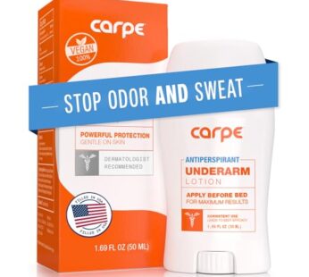 Carpe Underarm Antiperspirant and Deodorant, Clinical strength with all-natural Eucalyptus scent, Combat excessive sweating Stay fresh and dry, Great for hyperhidrosis