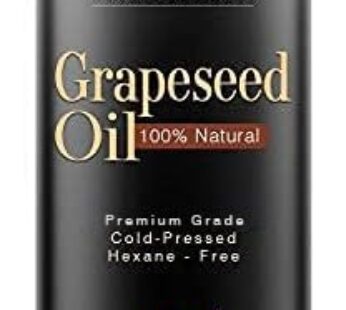 MAJESTIC PURE Grapeseed Oil, Pure & Natural Massage and Carrier Oil, Skin Care for Sensitive Skin, Light Silky Moisturizer for All Skin Types – 16 fl. oz.