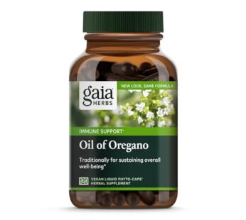 Gaia Herbs Oil of Oregano – Immune and Antioxidant Support Supplement to Help Sustain Overall Well-being – with Oregano Oil, Carvacrol, and Thymol – 120 Vegan Liquid Phyto-Capsules (60-Day Supply)