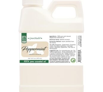 16 fl oz – Peppermint Essential Oil 100% Pure, Uncut, 16 fl oz – GreenHealth