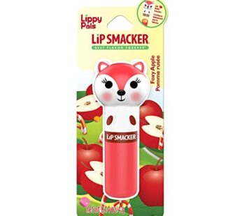 Lip Smacker Lippy Pals Fox, Flavored Moisturizing & Smoothing Soft Shine Lip Balm, Hydrating & Protecting Fun Tasty Flavors, Cruelty-Free & Vegan – Foxy Apple
