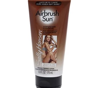 Sally Hansen Airbrush Legs, Sun Gradual Tanning Lotion, Medium 5.9 Oz
