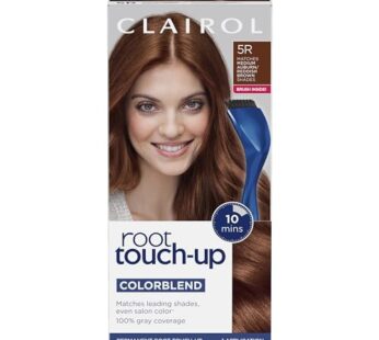 Clairol Root Touch-Up by Nice’n Easy Permanent Hair Dye, 5R Medium Auburn/Reddish Brown Hair Color, Pack of 1