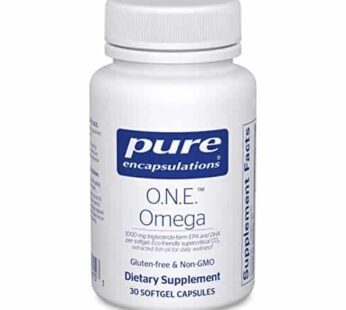Pure Encapsulations O.N.E. Omega – Fish Oil Supplement for Heart Health, Joints, Skin, Eyes, and Cognition* – Fish Oil Concentrate with EPA and DHA – 30 Softgel Capsules
