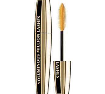L?Oreal Paris Makeup Voluminous Million Lashes Mascara, Volumizing Collagen Infused Eye Makeup, Amplifying Mascara Brush, Washable, Black Brown, 0.3 Fl Oz., 1 Count