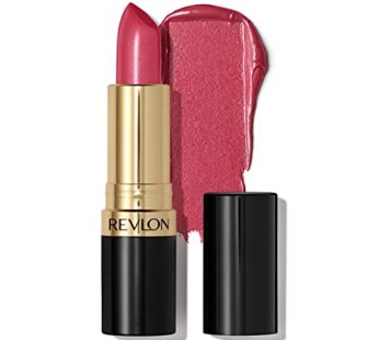 Revlon Super Lustrous Lipstick, High Impact Lipcolor with Moisturizing Creamy Formula, Infused with Vitamin E and Avocado Oil in Plum/Berry Pearl, Wine with Everything (520)