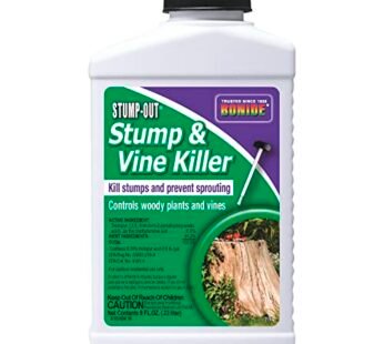 Bonide 2746 Stump & Vine Killer Concentrate, 8 oz Stumps and Vines Without harming Turf. Contains Brush Easy Application. Kills Oak, Poison Ivy and More, 1