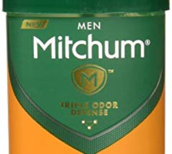 Mitchum Antiperspirant Deodorant Stick for Men, Triple Odor Defense Gel, 48 Hr Protection, Dermatologist Tested, Sport,green 2.25 oz (pack of 2)