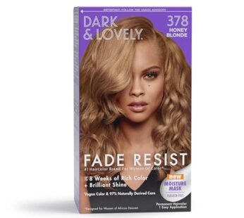 SoftSheen-Carson Dark and Lovely Fade Resist Rich Conditioning Hair Color, Permanent Hair Color, Up To 100 percent Gray Coverage, Brilliant Shine with Argan Oil and Vitamin E, Honey Blonde