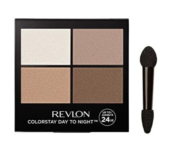 Revlon Eyeshadow Palette, ColorStay Day to Night Up to 24 Hour Eye Makeup, Velvety Pigmented Blendable Matte & Shimmer Finishes, 555 Moonlit, 0.16 Oz