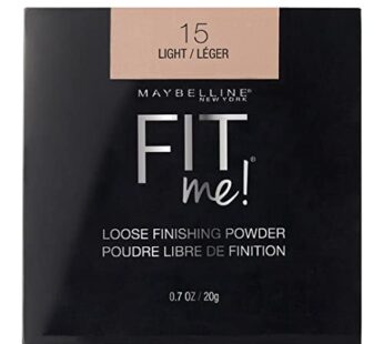 Maybelline Fit Me Loose Setting Powder, Face Powder Makeup & Finishing Powder, Light, 1 Count