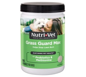 Nutri-Vet Grass Guard Chewables For Dogs – Prevent Lawn Burn From Dog Urine – 365 Count