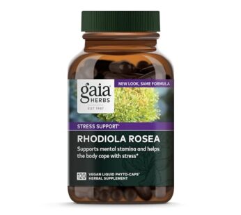 Gaia Herbs Rhodiola Rosea – Stress Support Supplement Traditionally for Supporting Healthy Stamina and Endurance – With Siberian Rhodiola Root Extract – 120 Vegan Liquid Phyto-Capsules (60-Day Supply)
