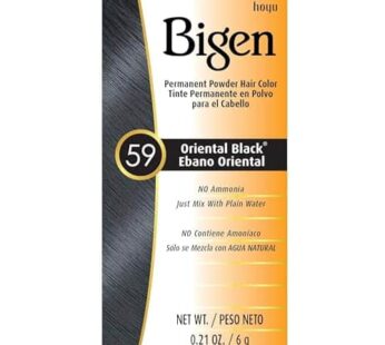 Bigen Permanent Powder Hair Color 59 Oriental Black 1 ea (Pack of 6)