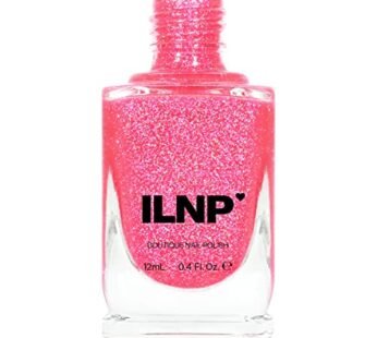 ILNP Misbehaving – Vivid Neon Pink Holographic Sheer Jelly Nail Polish