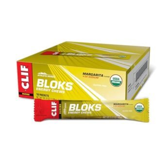 CLIF BLOKS – Margarita Flavor with 3X Sodium – Energy Chews – Non-GMO – Plant Based – Fast Fuel for Cycling and Running – Quick Carbohydrates and Electrolytes – 2.12 oz. (18 Count)