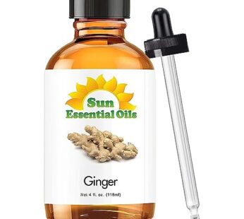 Sun Essential Oils 4oz – Ginger Essential Oil – 4 Fluid Ounces – Ginger Fragrance Oil – Ginger Oil