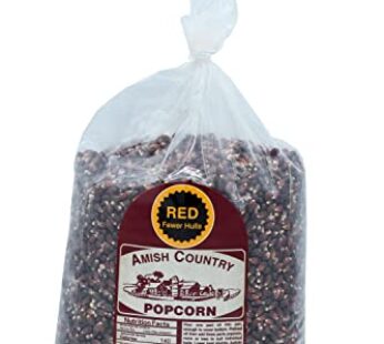 Amish Country Popcorn | 6 lbs Bag | Red Popcorn Kernels | Old Fashioned, Non-GMO and Gluten Free (Red – 6 lbs Bag)