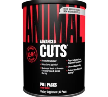 Animal Cuts ? All-in-one Complete Fat Burner Supplement with Thermogenic and Metabolism Support – Energy Booster, Raspberry Ketones and Thyroid Complex ? 42 Count, (Pack of 1)